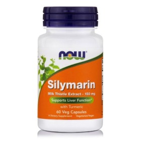 NOW Milk Thistle / Silymarin 150 mg (80% + Turmeric Base) Supplement for Detoxification & Liver Protection 60 Softgels