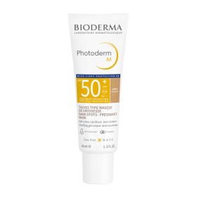 Bioderma Photoderm M Spf50+ Golden Αντηλιακό Προσώπου με Χρώμα για την Υπερμελάγχρωση Σκούρα Απόχρωση 40ml
