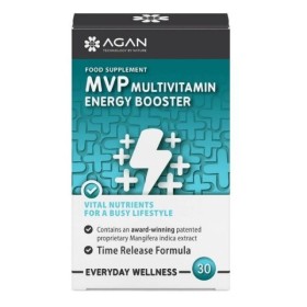AGAN MVP Multivitamin Energy Booster για Tόνωση & Ενέργεια 30 Ταμπλέτες