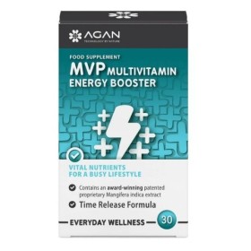 Agan Mvp Multivitamin Energy Booster για Tόνωση & Ενέργεια 30 Ταμπλέτες
