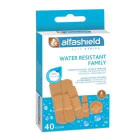 Alfashield Alfaplast Strips Water Resistant Family Επίθεμα Μικροτραυμάτων 40 Τεμάχια