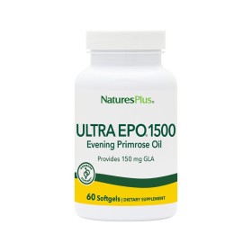 NATURES PLUS Ultra Epo 1500 Mg Φόρμουλα κατά των Συμπτωμάτων Εμμηνόπαυσης & Ενίσχυση Καρδιαγγειακού & Νευρικού Συστήματος 60 Μαλακές Κάψουλες