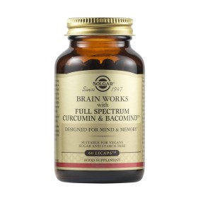 Solgar Brain Works With Full Spectrum Curcumin & Bacomind για την Μνήμη & την Υγεία του Εγκεφάλου 60 Κάψουλες Solgar Brain Works With Full Spectrum Curcumin & Bacomind για την Μνήμη & την Υγεία του Εγκεφάλου 60 Κάψουλες