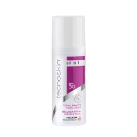 Tecnoskin Total Beauty Face Cream Medium Spf30 Αντιρυτιδική Κρέμα Προσώπου All In One με Χρώμα 50ml
