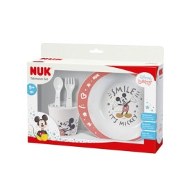 NUK Promo Disney Mickey Mouse Παιδικό Σετ Φαγητού 9m+ 4 Τεμάχια