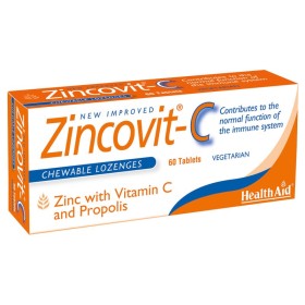 HEALTH AID Zincovit C για Ενίσχυση του Ανοσοποιητικού 60 Ταμπλέτες