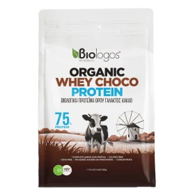 Βιολόγος Organic Whey Choco Protein Βιολογική Πρωτεΐνη Ορού Γάλακτος 75% με Kακάο 500g