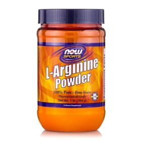 NOW SPORTS L - Arginine Powder με Αργινίνη για την Παραγωγή Ενέργειας 454g