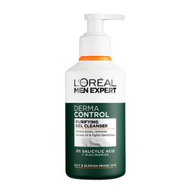 Loreal Paris Men Expert Derma Control Purifying Gel Cleanser Τζελ Καθαρισμού Προσώπου για Λιπαρή Επιδερμίδα 260ml