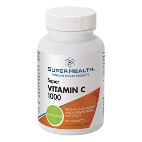 SUPER HEALTH Super Vitamin C 1000 για την Πλήρη Θωράκιση του Ανοσοποιητικού Συστήματος 30 Ταμπλέτες