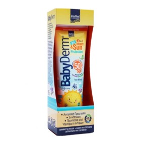 Intermed Babyderm Insect & Sunscreen Lotion Αδιάβροχο Παιδικό Αντιηλιακό Γαλάκτωμα με Εντομοαπωθητική Δράση Spf50 300ml
