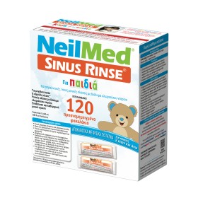Neilmed Sinus Rinse Kids Aνταλλακτικά Φακελάκια Ρινικού Αποφρακτήρα για Παιδιά 120 Φακελίσκοι