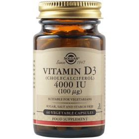 SOLGAR Vitamin D3 4000 IU 60 Vegetable Capsules