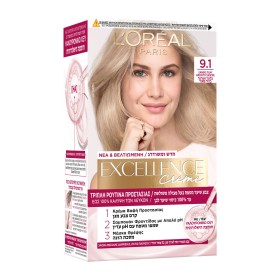 Loreal Excellence Creme Ξανθό Πολύ Ανοιχτό Σαντρέ 9.1 48ml Loreal Excellence Creme Ξανθό Πολύ Ανοιχτό Σαντρέ 9.1 48ml