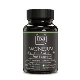 Pharmalead Black Range Magnesium Plus Vitamin B6 για την Ομαλή Λειτουργία των Μυών & του Νευρικού Συστήματος 60 Κάψουλες