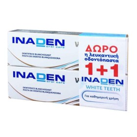Inaden Promo Whitening Toothpaste Λευκαντική Οδοντόκρεμα για Καθημερινή Χρήση 2x75ml Inaden Promo Whitening Toothpaste Λευκαντική Οδοντόκρεμα για Καθημερινή Χρήση 2x75ml