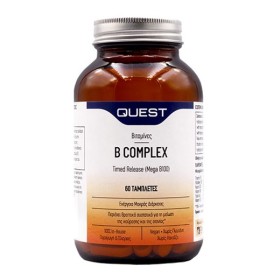 Quest B Complex Timed Release για την Καλή Λειτουργία του Νευρικού Συστήματος 60 Ταμπλέτες Quest B Complex Timed Release για την Καλή Λειτουργία του Νευρικού Συστήματος 60 Ταμπλέτες