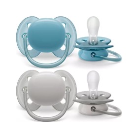 PHILIPS AVENT Ultra Soft Πιπίλες Σιλικόνης για Αγόρι 6-18m 2 Τεμάχια (SCF091/17)