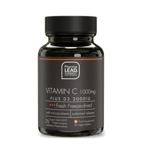 Pharmalead Black Range Vitamin C 1000mg Plus D3 2000iu με Αντιοξειδωτική Δράση για την Ενίσχυση του Ανοσοποιητικού Συστήματος 30 Κάψουλες