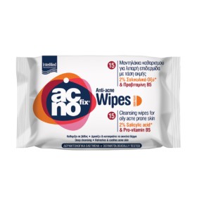 Intermed Acnofix Anti-Acne Μαντηλάκια Καθαρισμού για Ακμή 15 Τεμάχια Intermed Acnofix Anti-Acne Μαντηλάκια Καθαρισμού για Ακμή 15 Τεμάχια