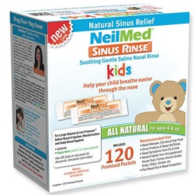 NEILMED Sinus Rinse Kids Aνταλλακτικά Φακελάκια Ρινικού Αποφρακτήρα για Παιδιά 120 Φακελάκια