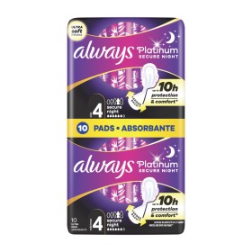 Always Platinum Secure Night Σερβιέτες με Φτερά No4 10 Τεμάχια Always Platinum Secure Night Σερβιέτες με Φτερά No4 10 Τεμάχια