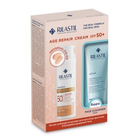 RILASTIL Promo Age Repair SPF50+ Universal Color Αντηλιακή Κρέμα Προσώπου 40ml & Aqua Face Cleanser Καθαριστικό Προσώπου 50ml RILASTIL Promo Age Repair SPF50+ Universal Color Αντηλιακή Κρέμα Προσώπου 40ml & Aqua Face Cleanser Καθαριστικό Προσώπου 50ml