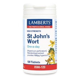 LAMBERTS High Strength St Johns Wort 1332mg Supplement for Depression 120 Tablets