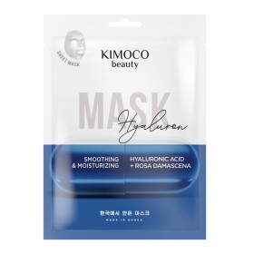 Kimoco Beauty Smoothing & Moisturizing Hyaluronic Acid & Rosa Damascena Face Mask Ενυδατική Μάσκα Προσώπου 23ml