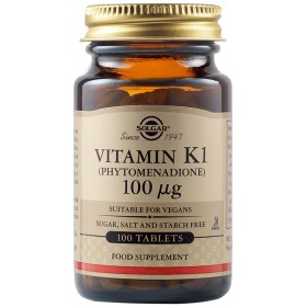 SOLGAR Vitamin K1 100μg 100 Ταμπλέτες