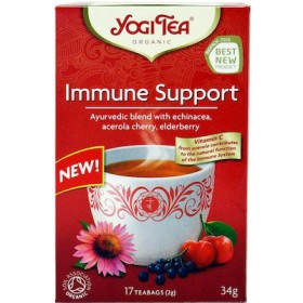 YOGI TEA Immune Support Organic Tea for Strengthening the Immune System 17 Sachets 30.6g