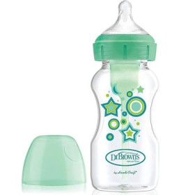 DR BROWNS Baby Bottle Plastic Green Options+ 270ml 1 Piece [WB 91806]