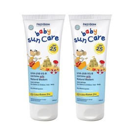 FREZYDERM Promo Baby Sun Care SPF25 Βρεφικό Αντηλιακό Γαλάκτωμα Προσώπου & Σώματος 2x100ml [Sticker -30%]