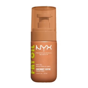 Nyx Professional Makeup Fat Oil Glossy Transparent Body Oil Ενυδατικό Λάδι Σώματος 03 Coconut Cutie 70ml