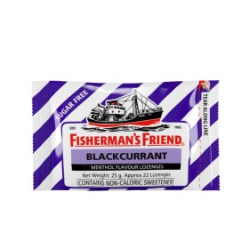 FISHERMANS FRIEND Blackcurrant Καραμέλες με Γεύση Μαύρου Φραγκοστάφυλλου & Άρωμα Μινθόλης 25g
