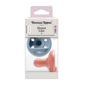 Tommee Tippee Breast Like Orthodontic Silicone Ορθοδοντικές Πιπίλες Σιλικόνης 6-18m Μπλε-Σομόν 2 Τεμάχια Tommee Tippee Breast Like Orthodontic Silicone Ορθοδοντικές Πιπίλες Σιλικόνης 6-18m Μπλε-Σομόν 2 Τεμάχια