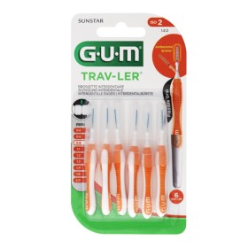 GUM Interdental Brushes Trav-Ler 1412 Tapered 0.9mm 6 Pieces