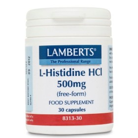 LAMBERTS L-Histidine 500mg Συμπλήρωμα Υποστήριξης του Νευρικού Συστήματος 30 Κάψουλες