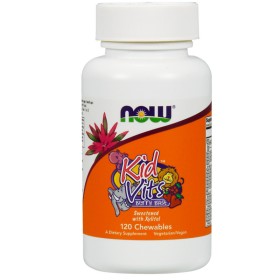 Now Kids Vits Berry Blast Παιδική Πολυβιταμίνη με Γεύση Βατόμουρο 120 Μασώμενα Δισκία