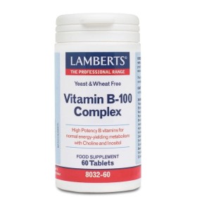 LAMBERTS Vitamin B-100 Complex Συμπλήρωμα με Βιταμίνη Β 60 Ταμπλέτες
