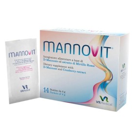 Mannovit Συμπλήρωμα Διατροφής με D-Μαννόζη & Εκχύλισμα Κράνμπερυ 14 Φακελάκια
