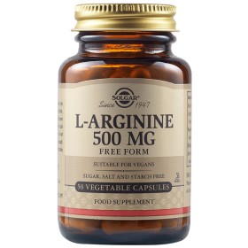 Solgar L-Arginine 500mg 50 Φυτικές Κάψουλες Solgar L-Arginine 500mg 50 Φυτικές Κάψουλες