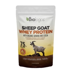 Βιολόγος Sheep Goat Whey Protein Αιγοπρόβεια Πρωτεΐνη 75% με Βιολογική Μπανάνα & Κακάο 500g