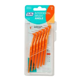 TEPE Interdental Brush Angle 0.45mm Orange Interdental Brushes 6 Pieces