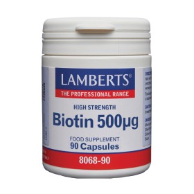 Lamberts Biotin 500μg για Δέρμα & Νύχια & Μαλλιά 90 Κάψουλες Lamberts Biotin 500μg για Δέρμα & Νύχια & Μαλλιά 90 Κάψουλες