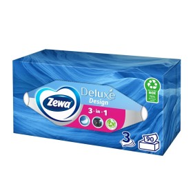 Zewa Deluxe Design Box 90 Χαρτομάντηλα 3 Φύλλων 1 Τεμάχιο Zewa Deluxe Design Box 90 Χαρτομάντηλα 3 Φύλλων 1 Τεμάχιο