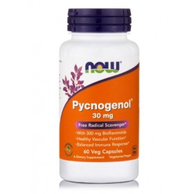 Now Pycnogenol 30mg για το Κυκλοφορικό Σύστημα 60 Φυτικές Κάψουλες Now Pycnogenol 30mg για το Κυκλοφορικό Σύστημα 60 Φυτικές Κάψουλες