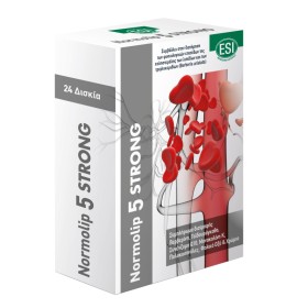 Esi Normolip 5 Strong για την Διατήρηση των Φυσιολογικών Επιπέδων της Χοληστερόλης 24 Δισκία Esi Normolip 5 Strong για την Διατήρηση των Φυσιολογικών Επιπέδων της Χοληστερόλης 24 Δισκία