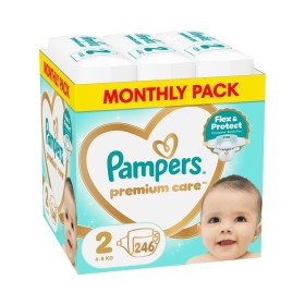 Pampers Premium Care Μέγεθος 2 (4-8kg) Βρεφικές Πάνες 246 Τεμάχια [Monthly Pack]
