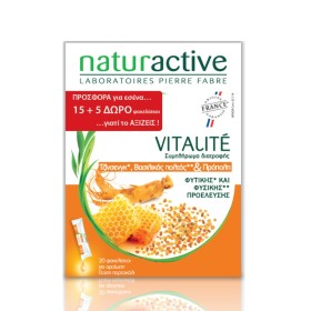 NATURACTIVE Vitalite Royal Jelly & Propolis for Immune & Body Stimulation 15 Sachets & 5 Gift